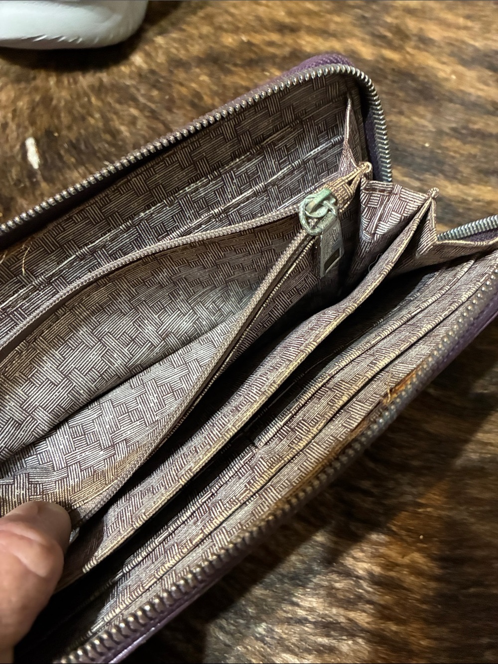 Hobo purple leather wallet - Picture 4 of 5
